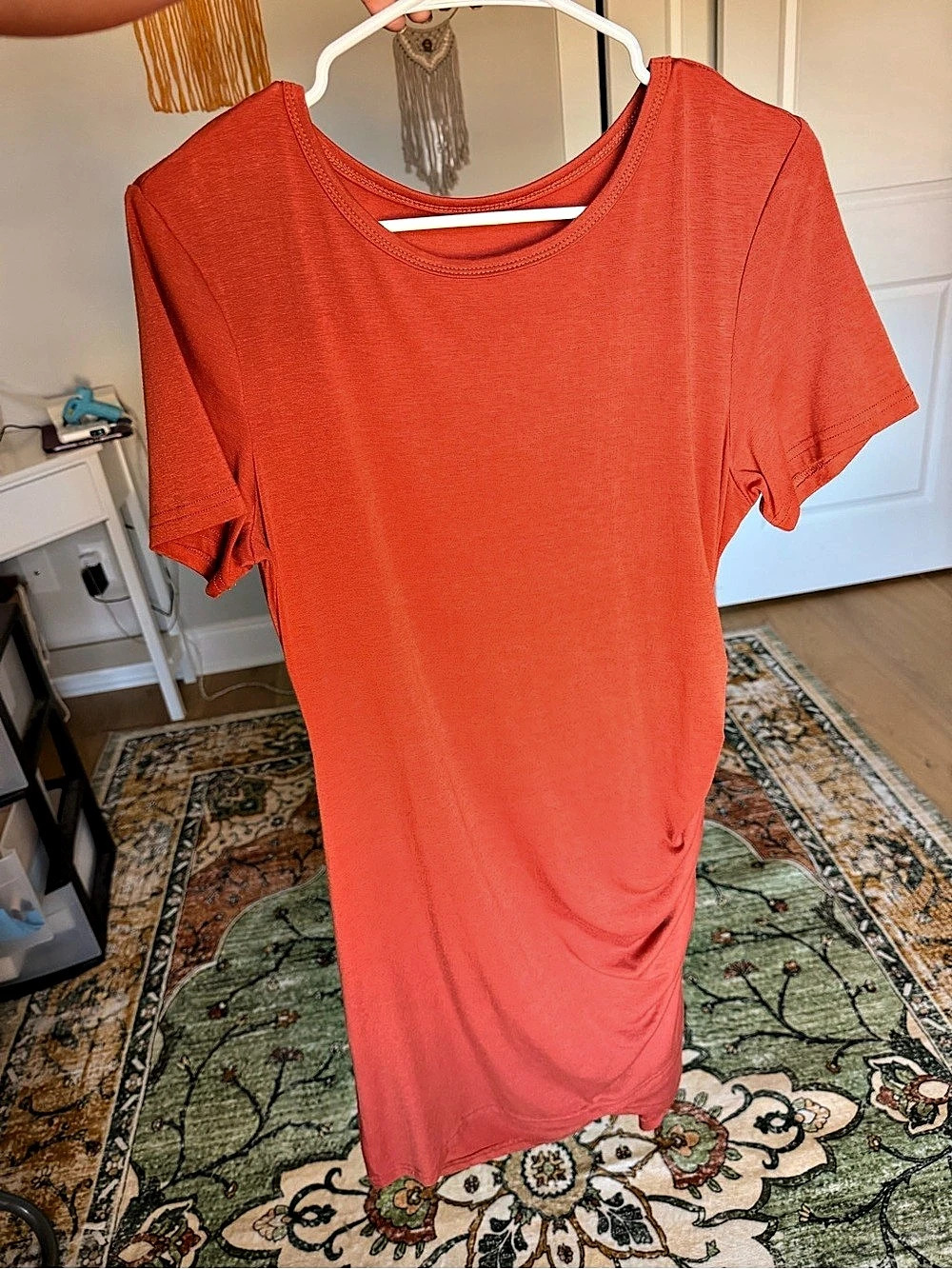 SHEIN Orange Mini Dress Size Large